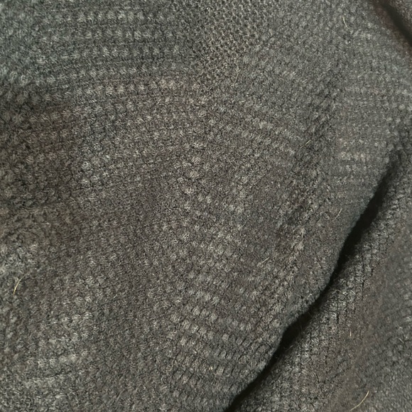 (OS) VINTAGE Kendall & James Navy Blue Knit Poncho - Picture 4 of 5